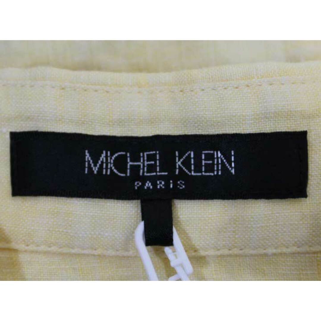 MICHEL KLEIN(ミッシェルクラン)の【夏物 新入荷】☆MICHEL KLEIN/ミッシェルクラン☆フレンチリネンシャツ/シャツ/ブラウス/長袖/無地 イエロー/黄 レディース 38【中古】春夏 415042 レディースのトップス(シャツ/ブラウス(半袖/袖なし))の商品写真