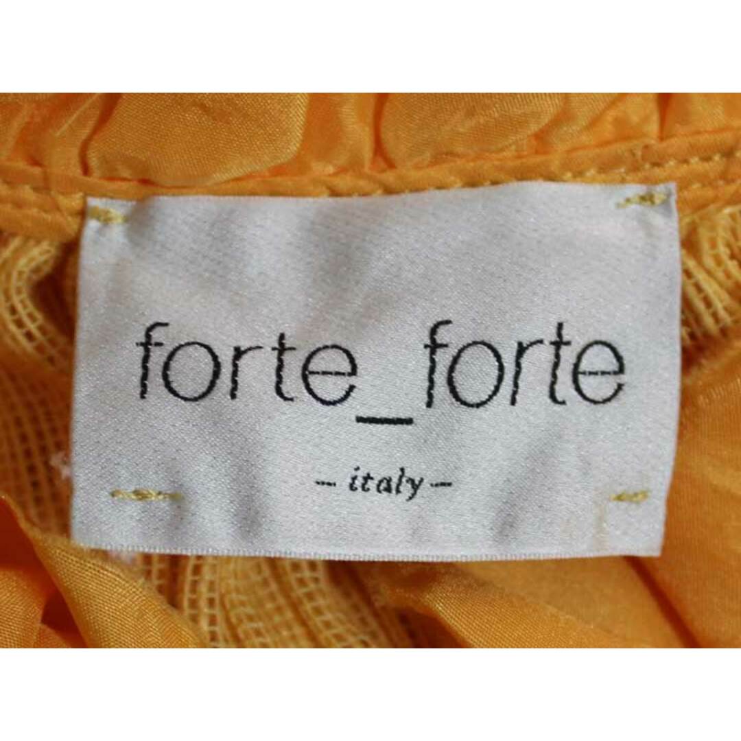 【夏物 新入荷】☆forte_forte/フォルテフォルテ☆コットンシアーギャザーシャツ/シャツ/ブラウス/長袖/無地 オレンジ レディース【中古】春夏 415042 レディースのトップス(シャツ/ブラウス(半袖/袖なし))の商品写真