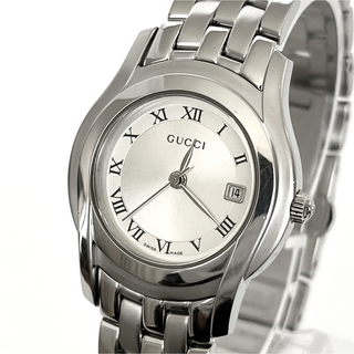 グッチ(Gucci)のグッチ GUCCI 5500L レディース腕時計 磨き済み 電池新品 s1688(腕時計)