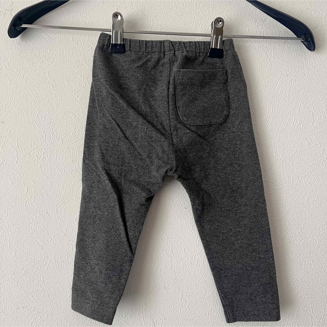 UNIQLO(ユニクロ)のUNIQLO BABY パンツ　ズボン　80cm グレー　ウエストゴム　ボトムス キッズ/ベビー/マタニティのベビー服(~85cm)(パンツ)の商品写真