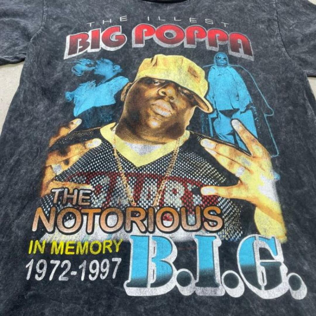 the notorious B.I.G. ノトーリアスB.I.G.  ラップTシャツ ケミカルウォッシュ メンズM メンズのトップス(Tシャツ/カットソー(半袖/袖なし))の商品写真