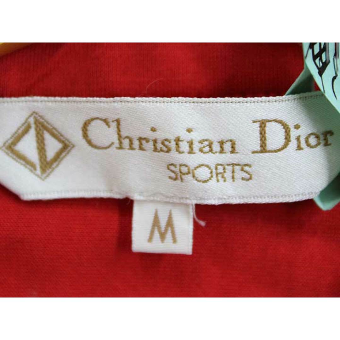 CHRISTIAN AUJARD(クリスチャンオジャール)の【夏物 新入荷】‡Christian Dior/クリスチャンディオール‡バックギャザーポロシャツ/半袖 レッド/赤 レディース  M【中古】 夏 705042 レディースのトップス(ポロシャツ)の商品写真