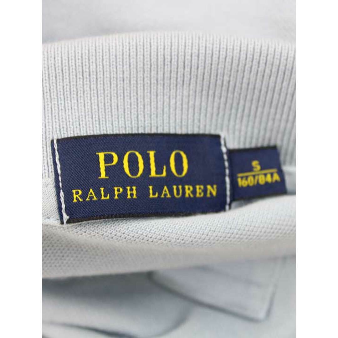 Ralph Lauren(ラルフローレン)の【夏物 新入荷】★POLO RALPH LAUREN/ポロラルフローレン★ウエストリボンポロシャツ/ワンポイント刺繍/かわいい/リボン/おしゃれ/カジュアル/カットソー/半袖 ライトブルー/水色 レディース S【中古】夏 315042 レディースのトップス(ポロシャツ)の商品写真