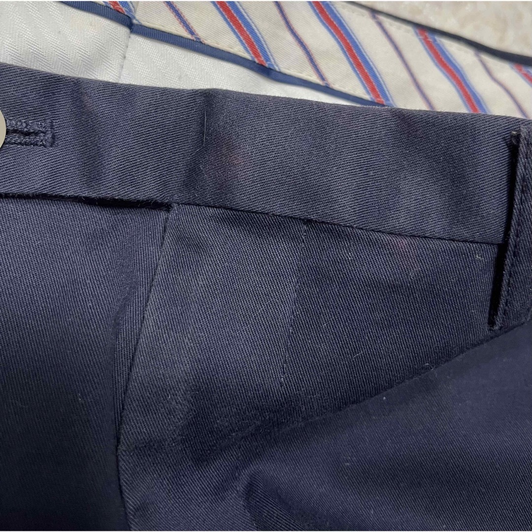 THE SUIT COMPANY(スーツカンパニー)のスーツセレクトネイビーコットンスラックス73  春夏ジャケットセットアップ等に メンズのパンツ(スラックス)の商品写真