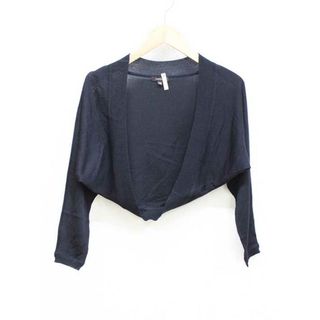 TOCCA - 【夏物 新入荷】『TOCCA/トッカ』ニットボレロ/カーディガン/ニット/無地/七分袖 ブラック/黒 レディース  XS【中古】 春夏 015042