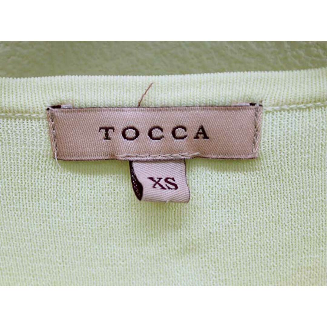 TOCCA(トッカ)の【夏物 新入荷】『TOCCA/トッカ』ビジュー装飾カーディガン/ニット/無地/長袖 イエロー/黄色 レディース  XS【中古】 春夏 015042 レディースのトップス(カーディガン)の商品写真