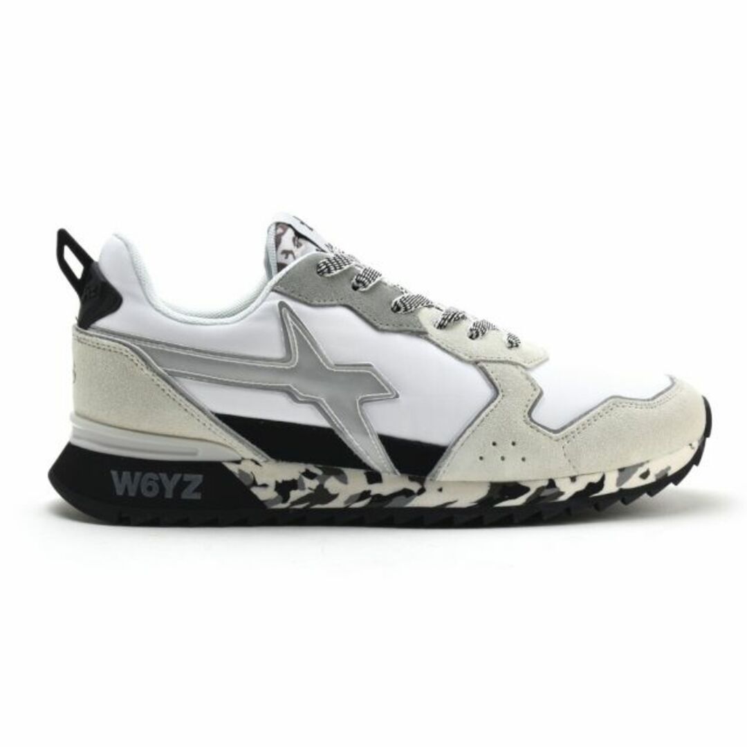 【WHITE/GRAY】ウィズ W6YZ ジェットエム メンズ スニーカー ローカット ランニングシューズ ホワイト 白 グレー JET-M【送料無料】 メンズの靴/シューズ(スニーカー)の商品写真