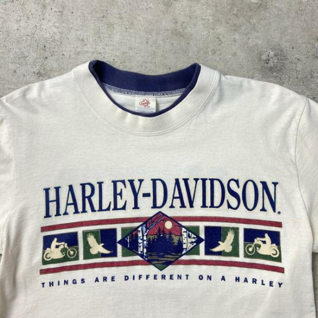 80年代 USA製 Harley-Davidson ハーレーダビッドソン 両面プリントTシャツ メンズM メンズのトップス(Tシャツ/カットソー(半袖/袖なし))の商品写真