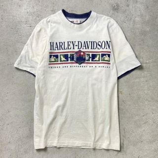 80年代 USA製 Harley-Davidson ハーレーダビッドソン 両面プリントTシャツ メンズM(Tシャツ/カットソー(半袖/袖なし))