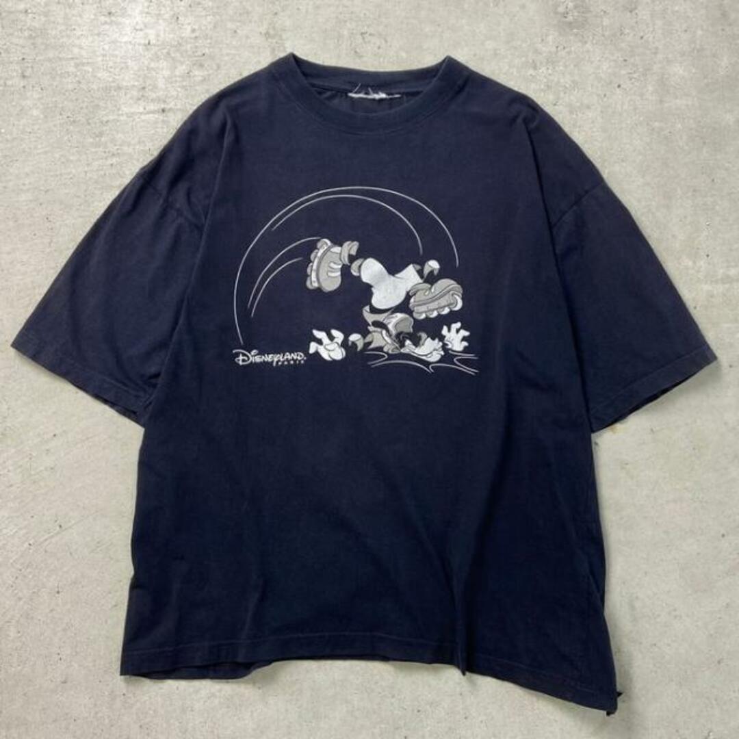 DISNEY LAND PARIS ディズニー グーフィー キャラクタープリントTシャツ メンズXL相当 メンズのトップス(Tシャツ/カットソー(半袖/袖なし))の商品写真