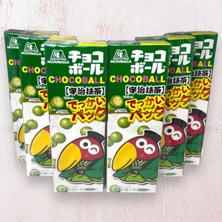 メイジ(明治)の【6箱】森永製菓 チョコボール でっかいパック 宇治抹茶 77gｘ6個(菓子/デザート)