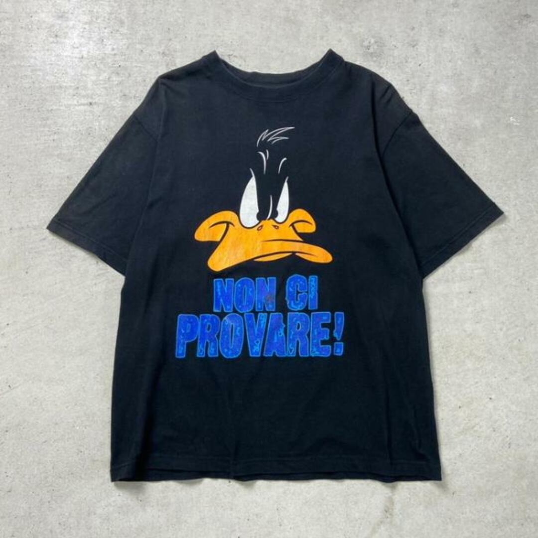 LOONEY TUNES ルーニー・テューンズ ダフィー・ダック プリントTシャツ メンズM相当 メンズのトップス(Tシャツ/カットソー(半袖/袖なし))の商品写真