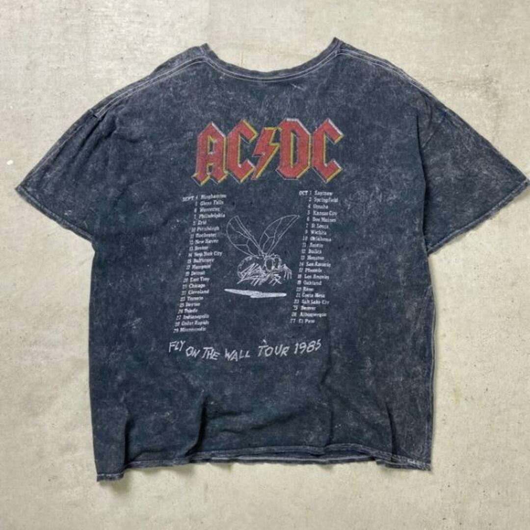 AC/DC FLY ON THE WALL TOUR 1985 ロゴプリント バンドTシャツ メンズ2XL メンズのトップス(Tシャツ/カットソー(半袖/袖なし))の商品写真