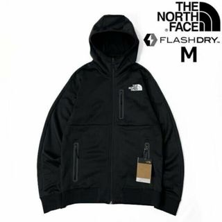 ザノースフェイス(THE NORTH FACE)のノースフェイストラックジャケット パーカー 速乾 裏起毛(M)黒 180915(その他)