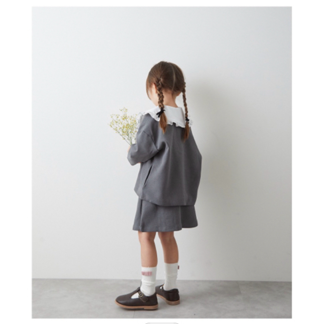 riziere(リジェール)のriziere ノーカラージャケットスカートセットアップ＋ブラウス キッズ/ベビー/マタニティのキッズ服女の子用(90cm~)(ドレス/フォーマル)の商品写真