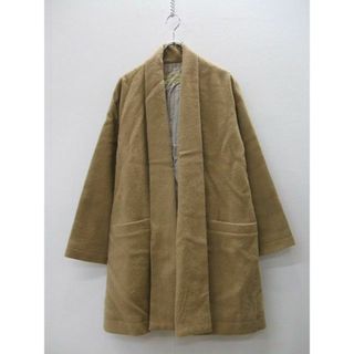 nest Robe - nest Robe ウール 羽織り コート ベージュ レディース ネストローブ【中古】0-1118T♪