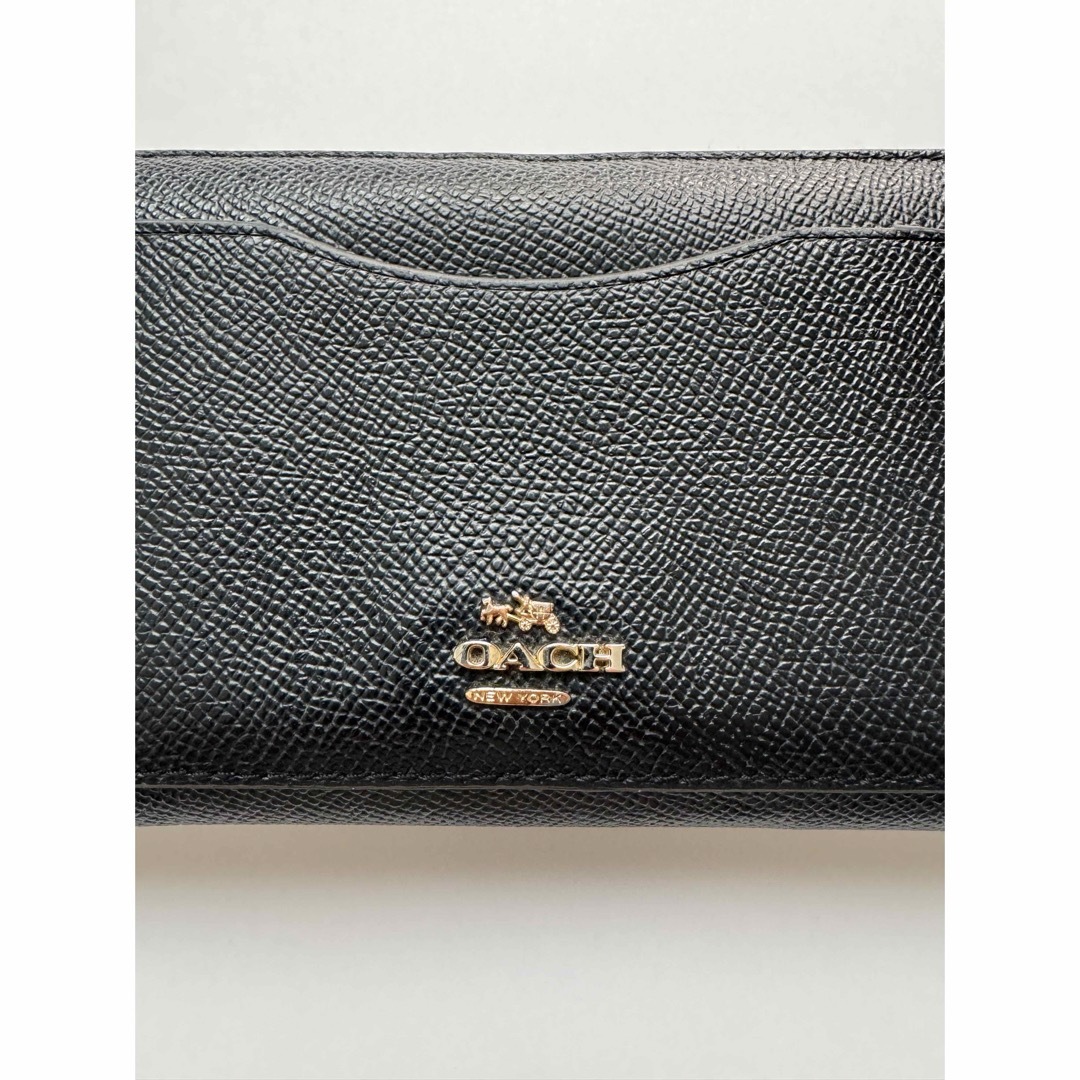 COACH(コーチ)のcoach f54007/imblk 長財布　ブラック　ファスナー式 レディースのファッション小物(財布)の商品写真