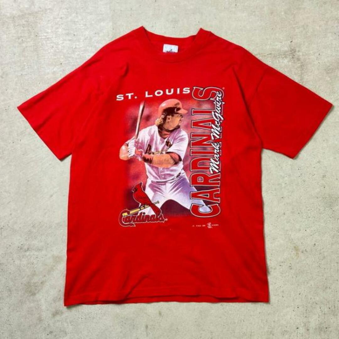 90年代 USA製 MLB St.Lois Cardinals マーク・マグワイア プリントTシャツ メンズXL メンズのトップス(Tシャツ/カットソー(半袖/袖なし))の商品写真