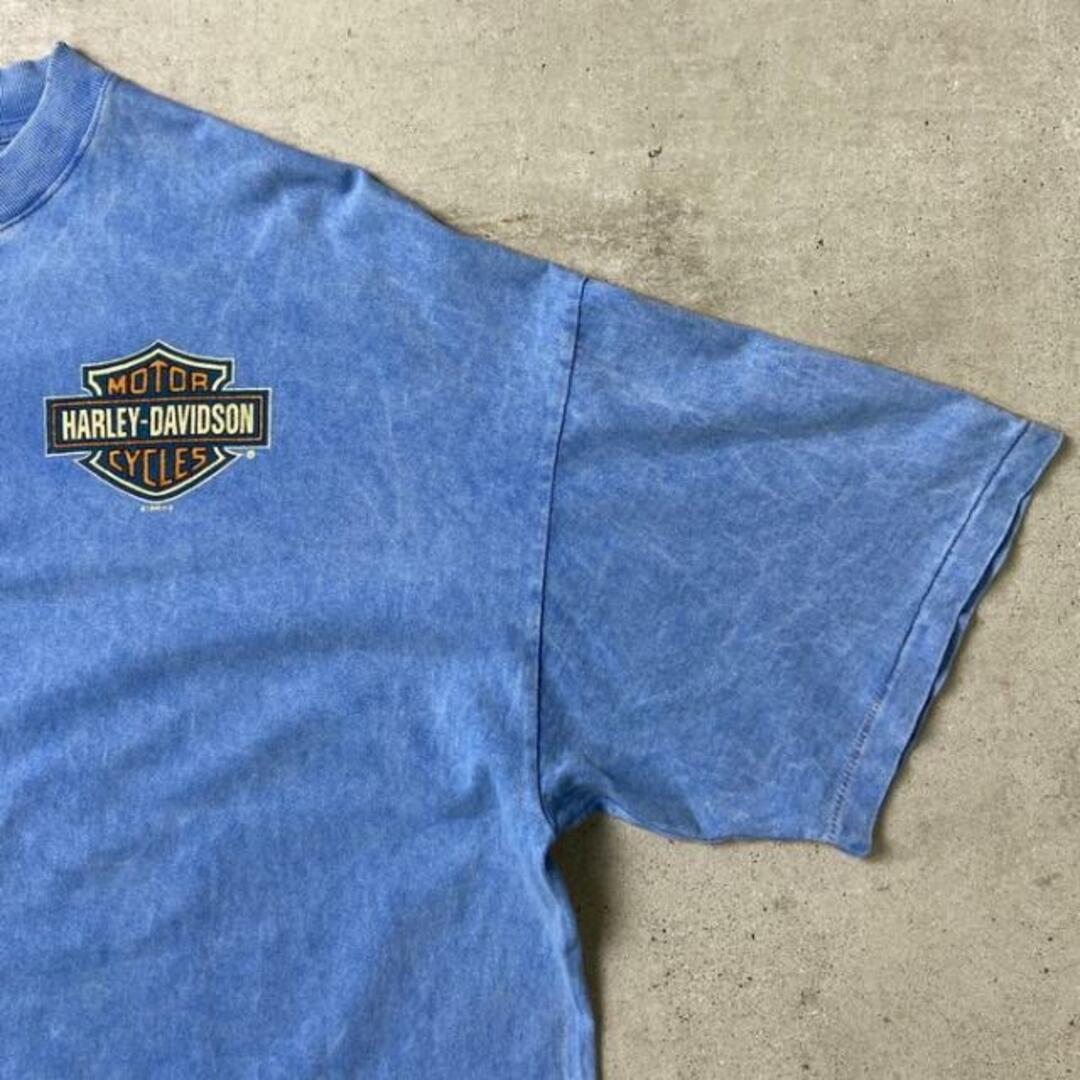 90年代 USA製 Harley-Davidson ハーレーダビッドソン ヘンリーネックTシャツ メンズXXL メンズのトップス(Tシャツ/カットソー(半袖/袖なし))の商品写真