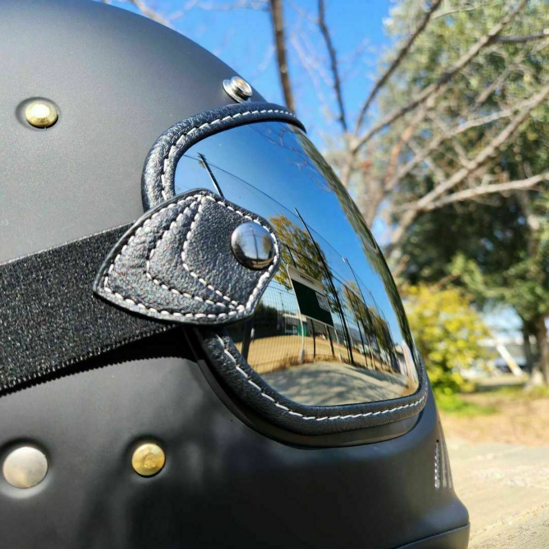 SHOEI EX-ZERO 専用設計　ゴーグル　シルバーミラー　シールド 自動車/バイクのバイク(ヘルメット/シールド)の商品写真