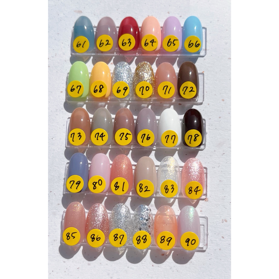 【№016】ネイルチップ ハンドメイド マグネット ピンク チーク ハート コスメ/美容のネイル(つけ爪/ネイルチップ)の商品写真