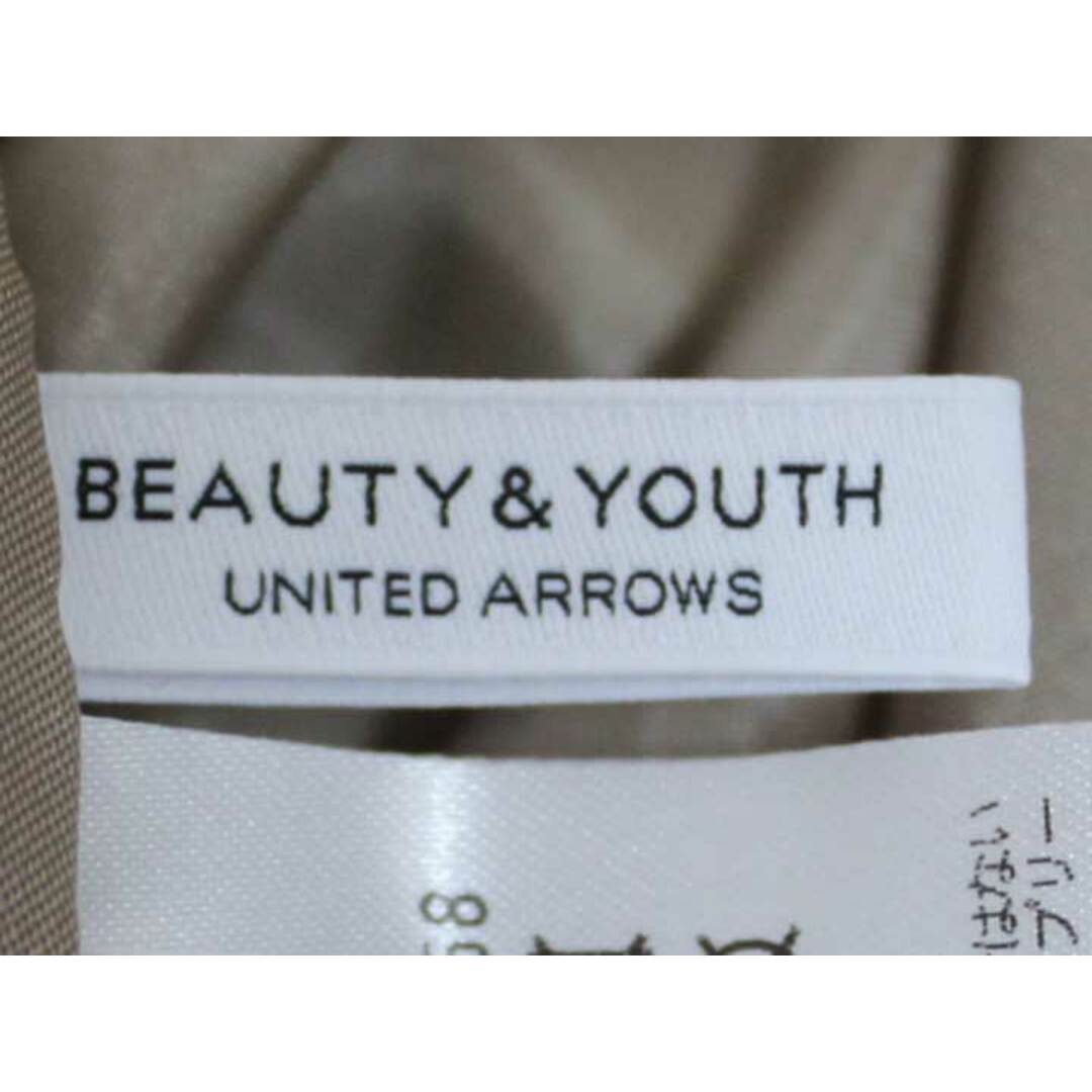 BEAUTY&YOUTH UNITED ARROWS(ビューティアンドユースユナイテッドアローズ)の【夏物 新入荷】☆BEAUTY&YOUTH UNITED ARROWS/ビューティーアンドユースユナイテッドアローズ☆チェックプリーツマキシスカート/ウエストゴム/ロング丈 イエロー/黄 レディース S【中古】春夏 015042 レディースのスカート(その他)の商品写真