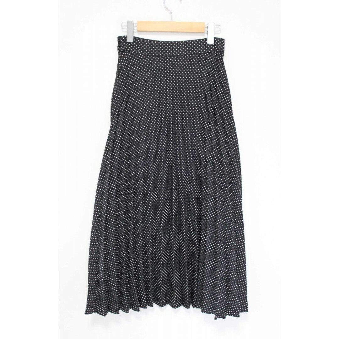 ZARA(ザラ)の【春夏物 新入荷】●ZARA/ザラ●ドットプリーツスカート/ロング丈 ブラック/黒 レディース XS【中古】春夏 415042 レディースのスカート(その他)の商品写真