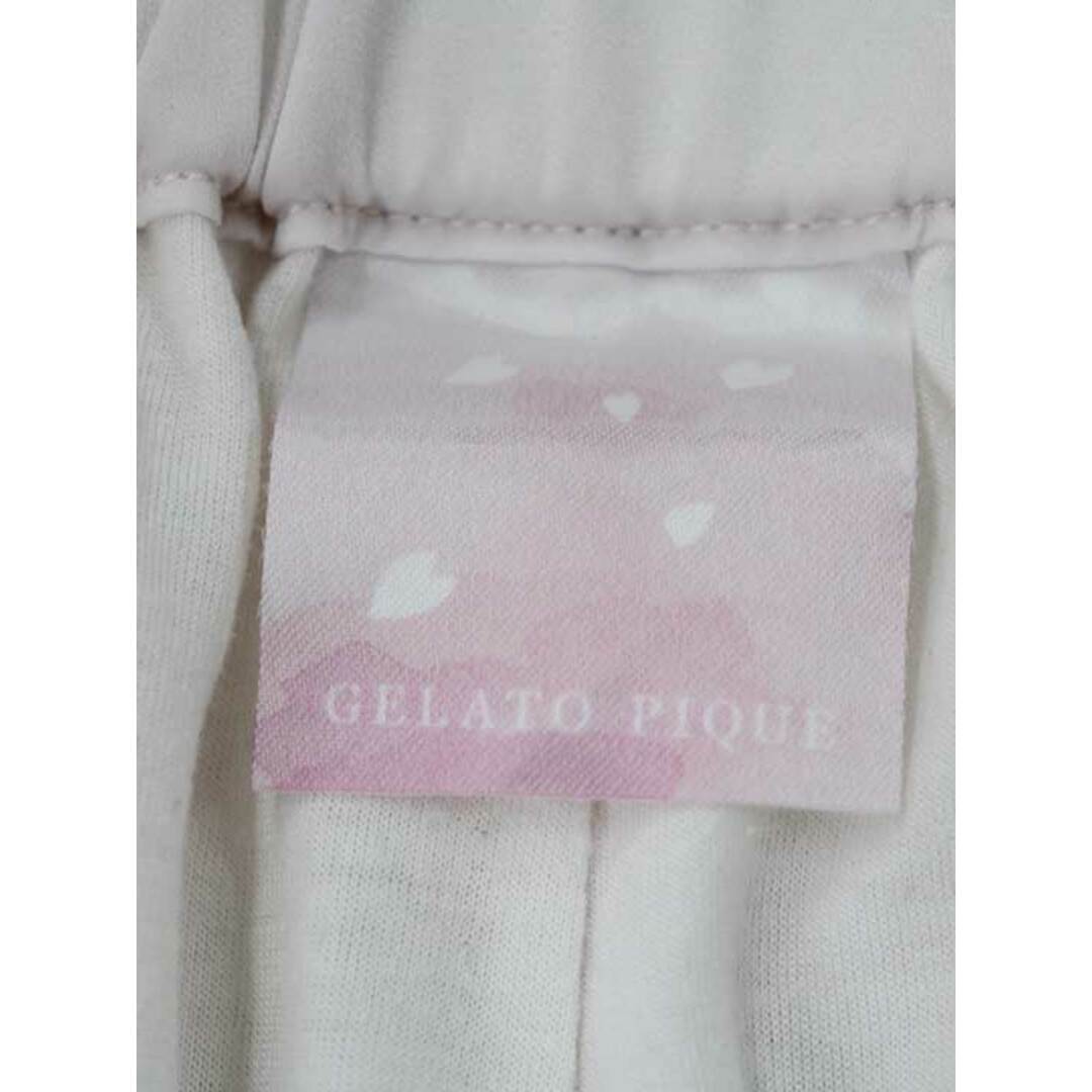 gelato pique(ジェラートピケ)の【夏物 新入荷】『gelato pique/ジェラートピケ』SAKURAフラワーサテンパンツウエストゴム/イージーパンツ/キュロット/ショート丈 ライトピンク レディース  ONE SIZE【中古】 春夏  015042 レディースのパンツ(キュロット)の商品写真