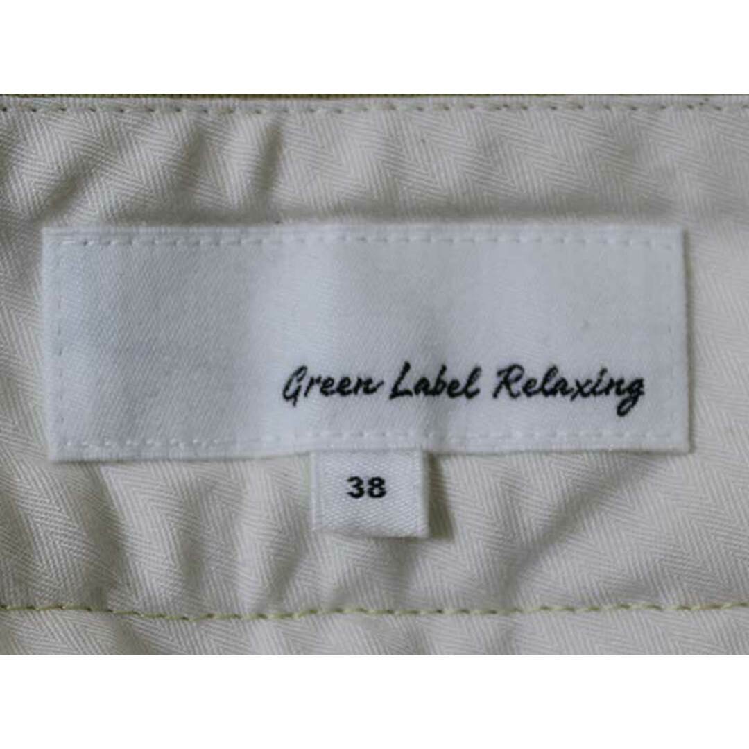 【夏物 新入荷】☆green label relaxing/グリーンレーベルリラクシング☆ホップサックテーパードパンツ/ロングパンツ/長ズボン/ポケット/カジュアル/無地 黄緑 レディース 38【中古】春夏 015042 レディースのパンツ(その他)の商品写真