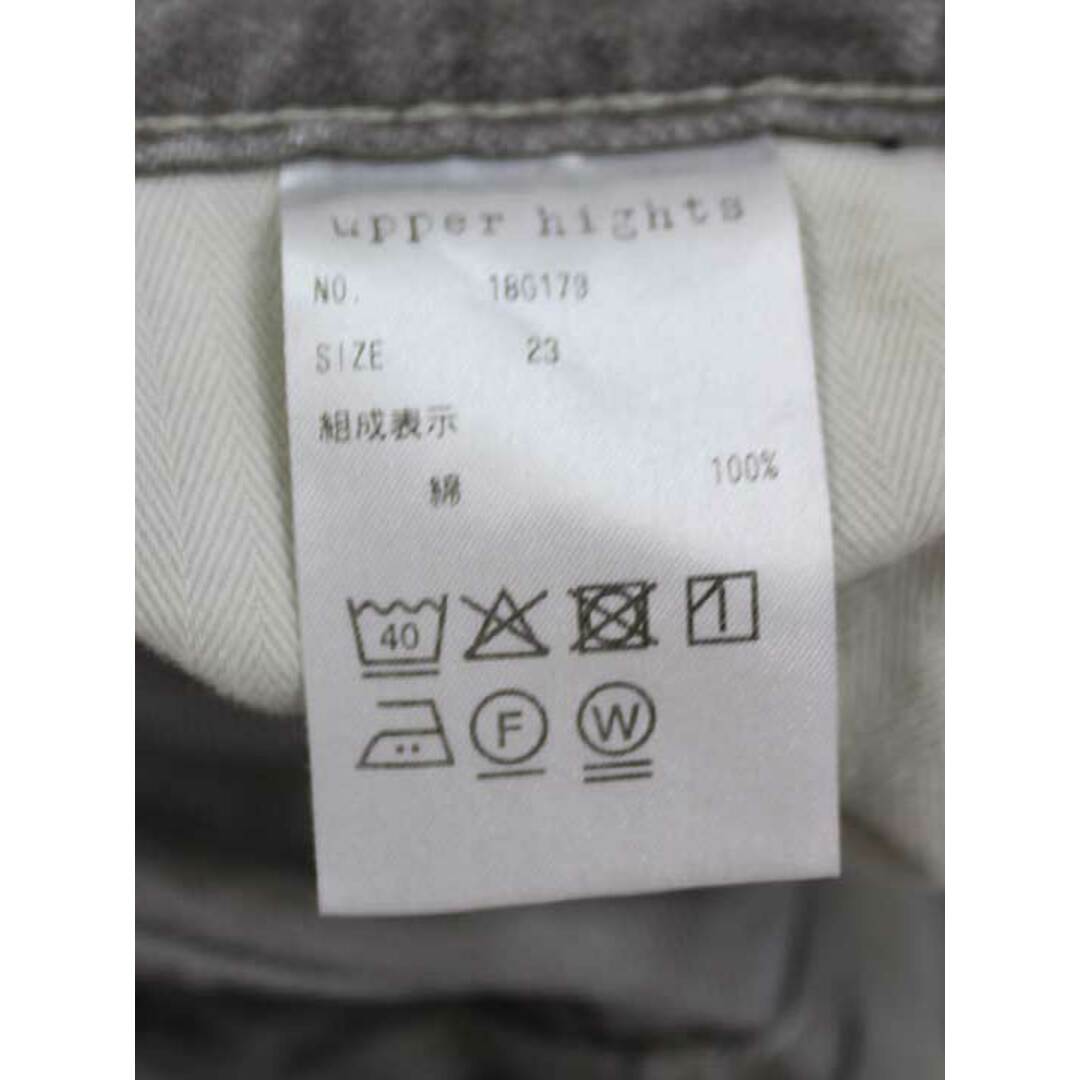 upper hights(アッパーハイツ)の【夏物 新入荷】★upper hights/アッパーハイツ★18G179179/ダメージ加工フレアデニムパンツ/カットオフ/オシャレ/パンツ/ボトムス/デニム/フルレングス ライトグレー/薄灰色 レディース 23【中古】春夏秋冬 315042 レディースのパンツ(その他)の商品写真