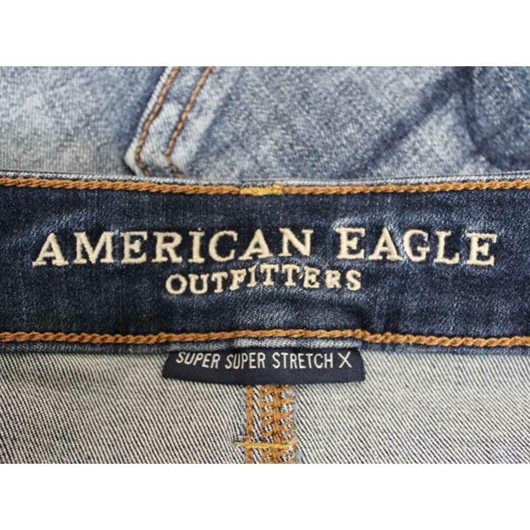 American Eagle(アメリカンイーグル)の【夏物 新入荷】☆American Eagle/アメリカンイーグル☆ダメージ加工デニムショートパンツ/ショートパンツ/ハーフパンツ/短パン/カジュアル インディゴ レディース 2【中古】夏 415042 レディースのパンツ(その他)の商品写真