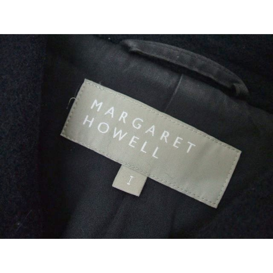 MARGARET HOWELL(マーガレットハウエル)のMARGARET HOWELL 578-212106 ピーコート ブラック 濃紺 レディース マーガレットハウエル【中古】0-1026A♪ レディースのジャケット/アウター(ピーコート)の商品写真