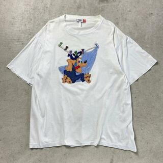 90年代 イタリア製 EMMANUEL SCHVILI プルート Tシャツ 刺繍 ワッペン Tシャツ メンズXL相当(Tシャツ/カットソー(半袖/袖なし))