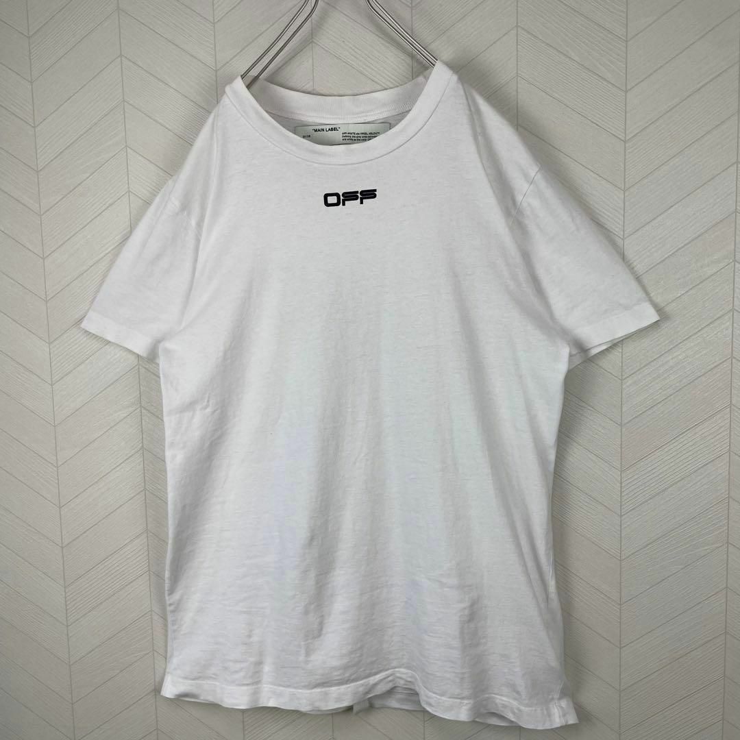 OFF-WHITE(オフホワイト)の入手困難 Off-White Tシャツ エアポートテープ アロー バックプリント メンズのトップス(Tシャツ/カットソー(半袖/袖なし))の商品写真