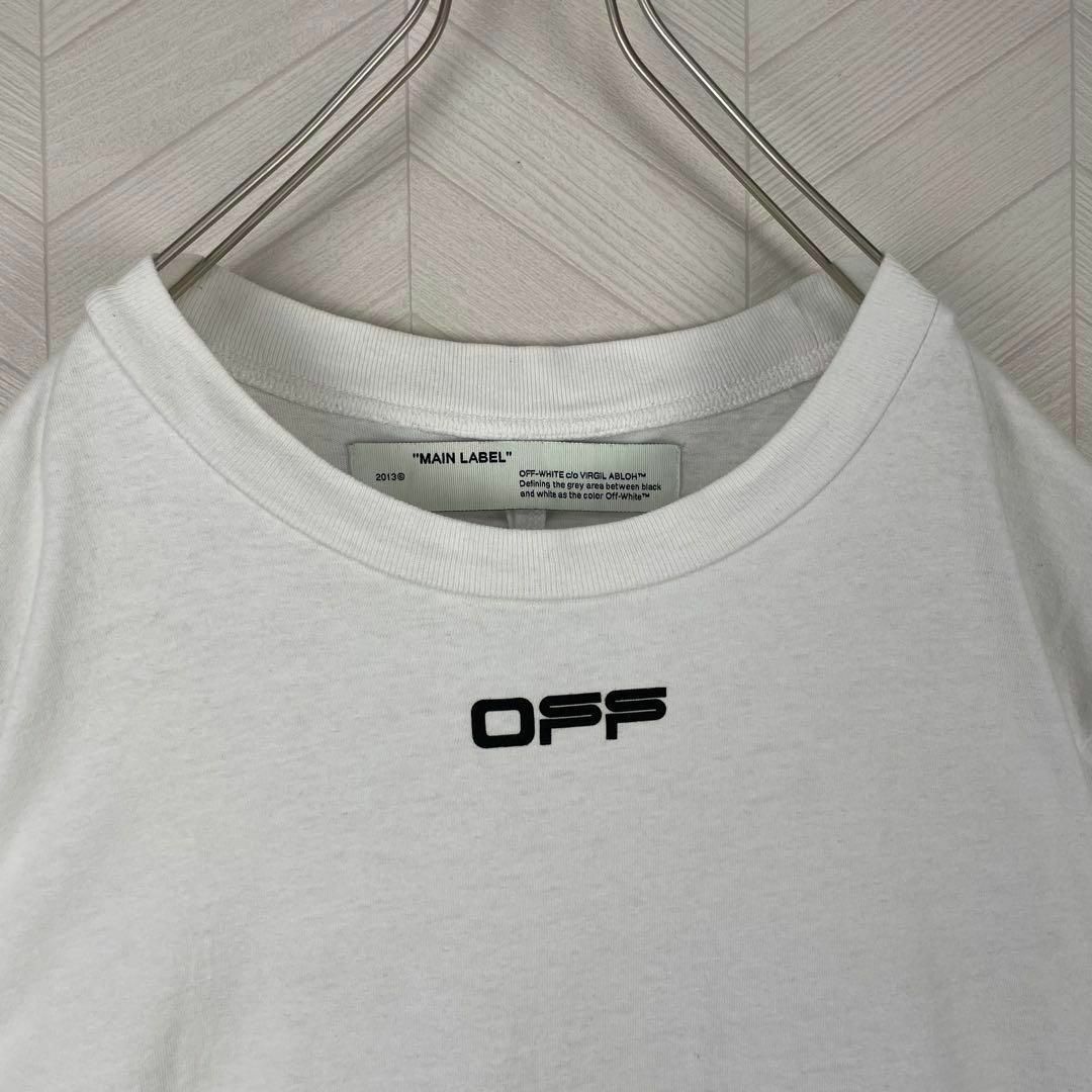 OFF-WHITE(オフホワイト)の入手困難 Off-White Tシャツ エアポートテープ アロー バックプリント メンズのトップス(Tシャツ/カットソー(半袖/袖なし))の商品写真