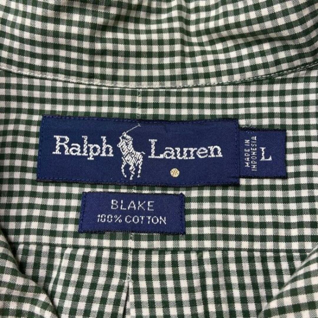 Ralph Lauren(ラルフローレン)の90年代 Ralph Lauren ラルフローレン BLAKE ギンガムチェックシャツ メンズL メンズのトップス(シャツ)の商品写真