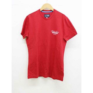 アルマーニジーンズ(ARMANI JEANS)の【夏物 新入荷】‡ARMANI JEANS/アルマーニジーンズ‡半袖Tシャツ/カットソー半袖 レッド/赤 メンズ  L【中古】 夏 705042(Tシャツ/カットソー(半袖/袖なし))