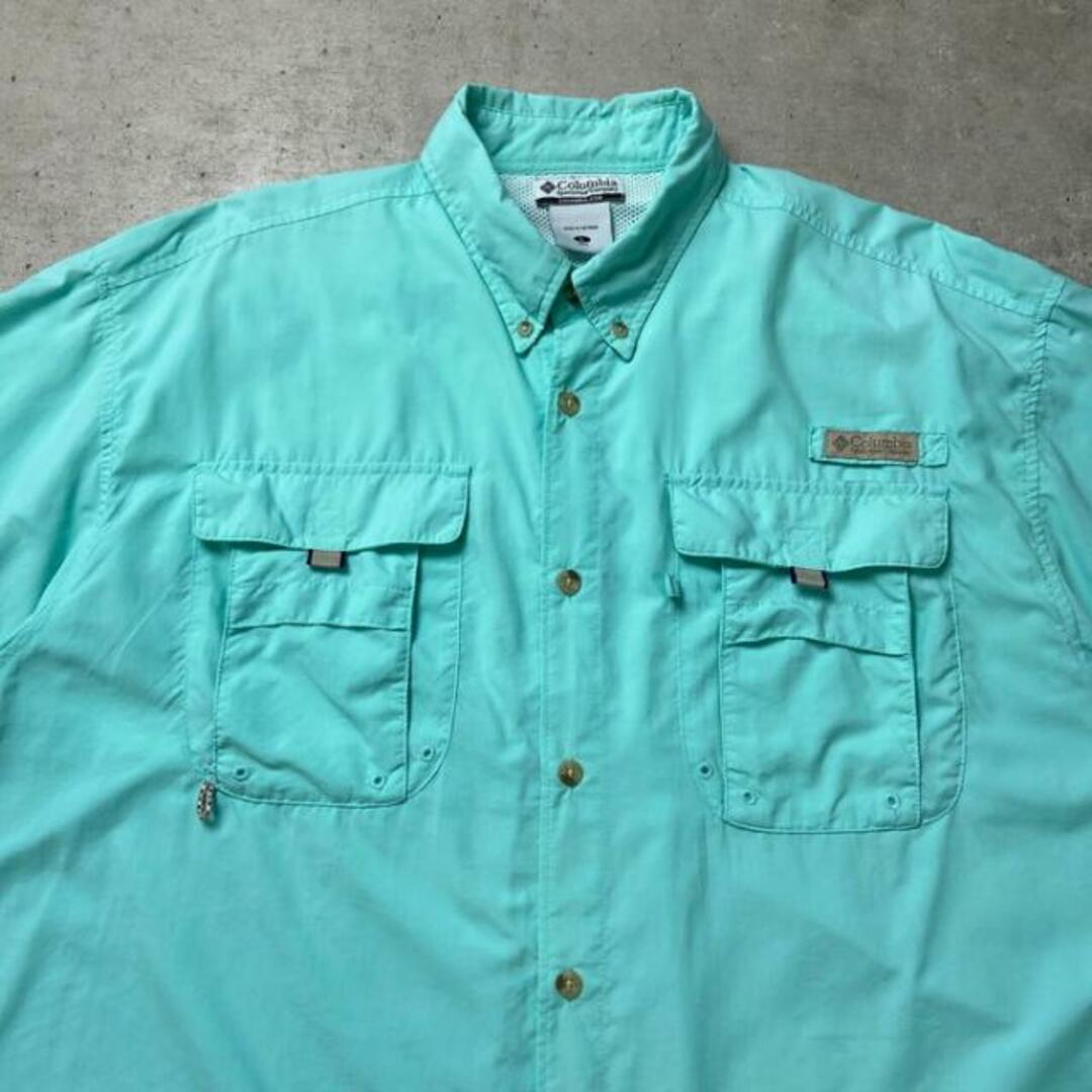 Columbia(コロンビア)の90年代 Columbia コロンビア PFG フィッシングシャツ ナイロンシャツ メンズL メンズのトップス(シャツ)の商品写真