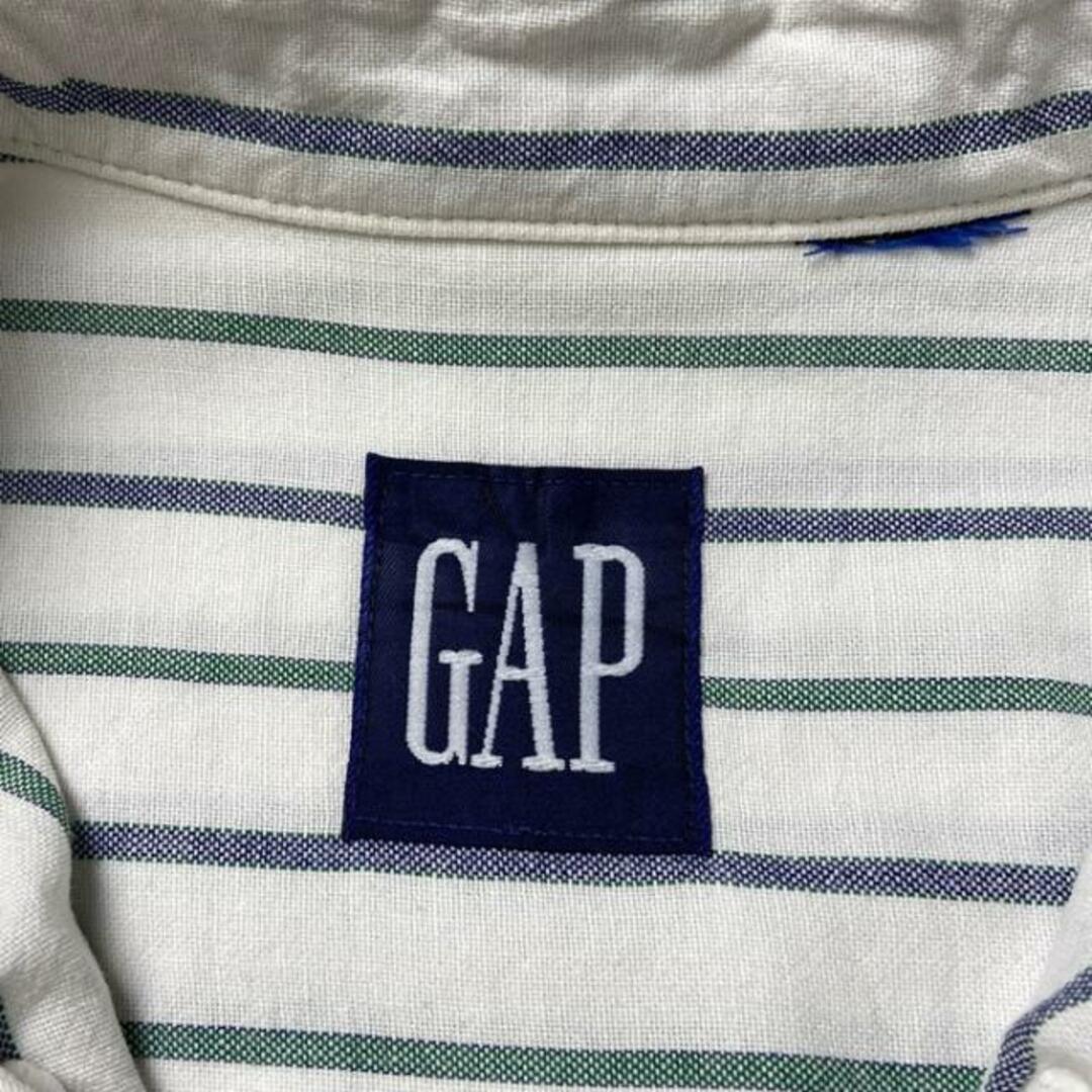 90年代 GAP オールドギャップ 長袖 ストライプシャツ メンズL相当 メンズのトップス(シャツ)の商品写真