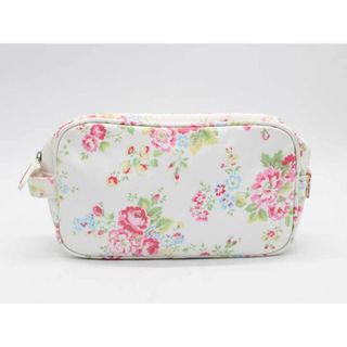 【夏物 新入荷】★Cath Kidston/キャスキッドソン★ポーチ/花柄/かわいい/おしゃれ/他小物 ホワイト×ピンク レディース【中古】春夏秋冬 hat etc 905042