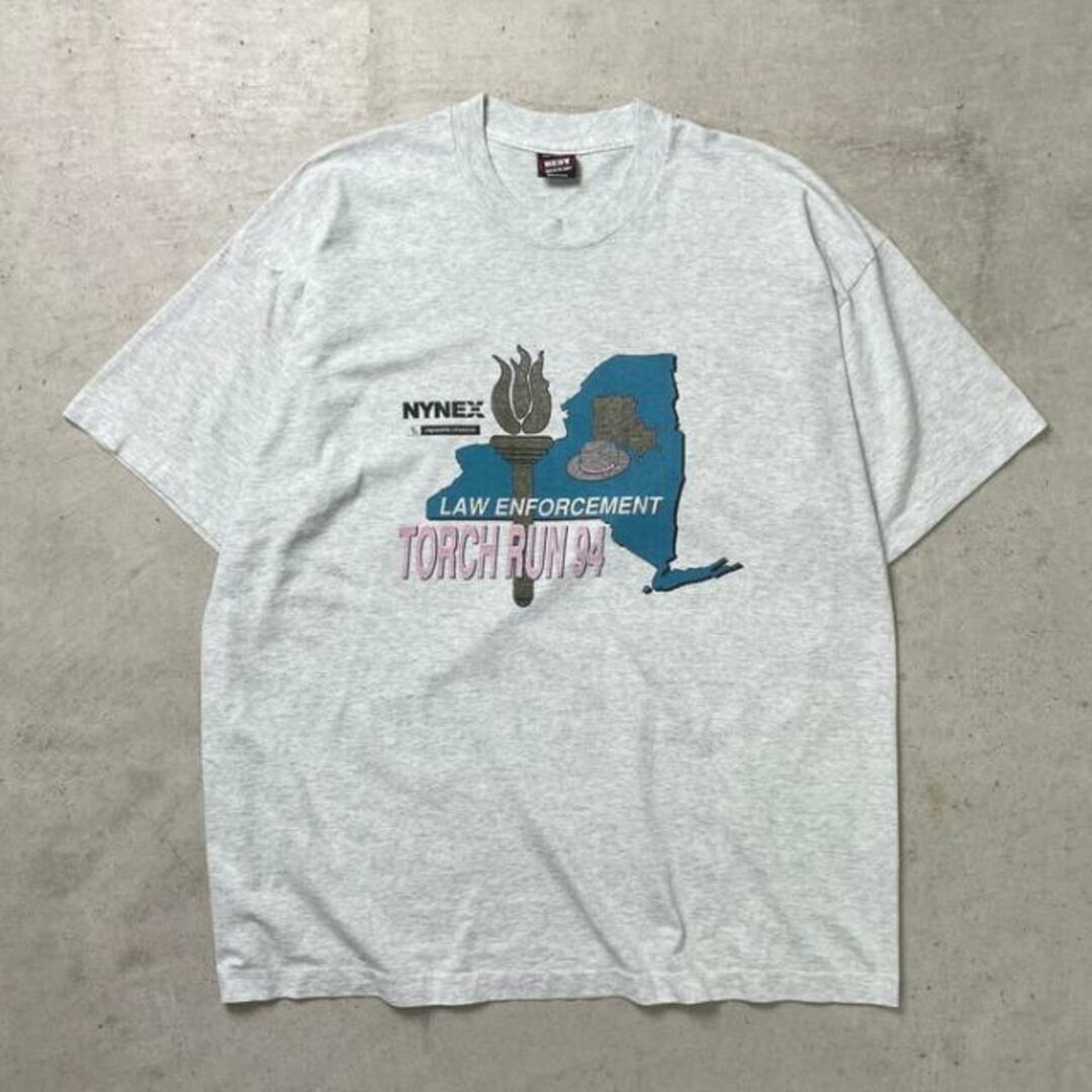 90年代 USA製 LAW ENFORCEMENT 法執行トーチラン プリントTシャツ メンズ2XL メンズのトップス(Tシャツ/カットソー(半袖/袖なし))の商品写真