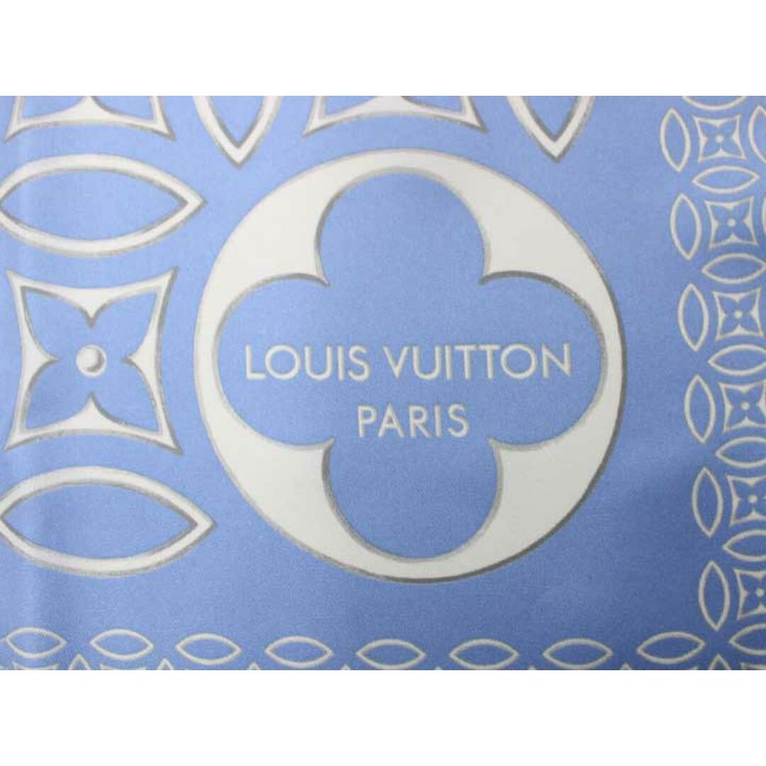 LOUIS VUITTON(ルイヴィトン)の【夏物 新入荷】★LOUIS VUITTON/ルイヴィトン★シルクスカーフ/プリント/おしゃれ/上品/スカーフ/他小物 ライトブルー/水色 レディース メンズ ユニセックス【中古】春夏秋冬 hat etc 905042 レディースのファッション小物(バンダナ/スカーフ)の商品写真