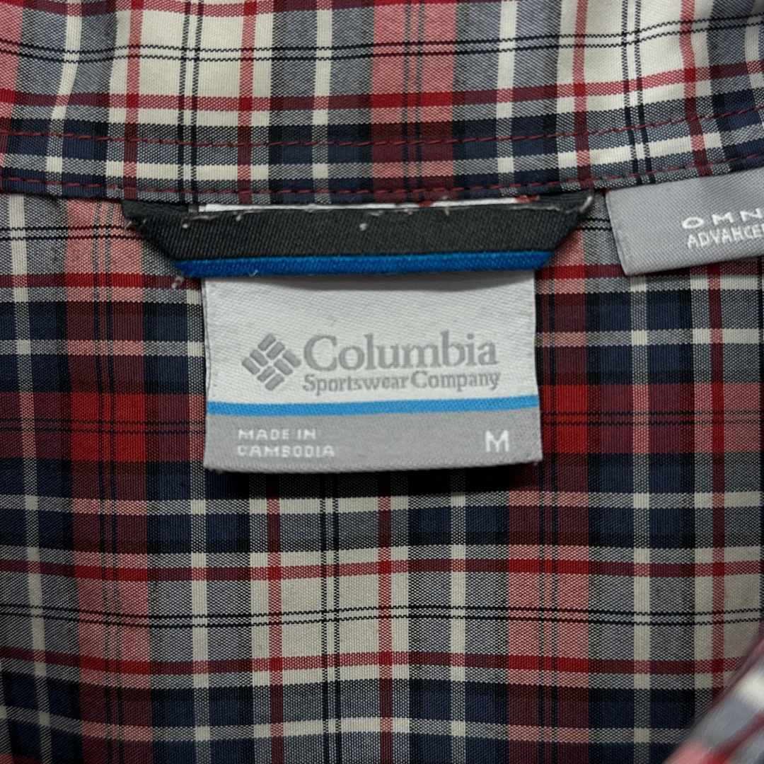 Columbia コロンビア 長袖シャツ コットン チェック ボタンダウン サイズM ヴィンテージ 衣A ネ メンズのトップス(シャツ)の商品写真