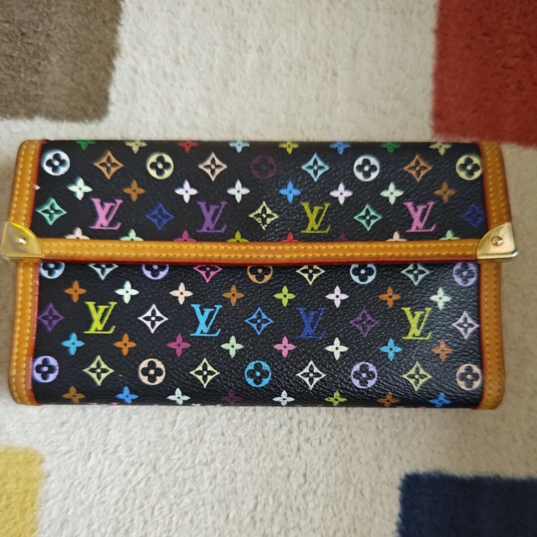 LOUIS VUITTON - マルチカラー ヴィトン モノグラム 長財布の LOUIS VUITTON - マルチカラー ヴィトン モノグラム 長財布の