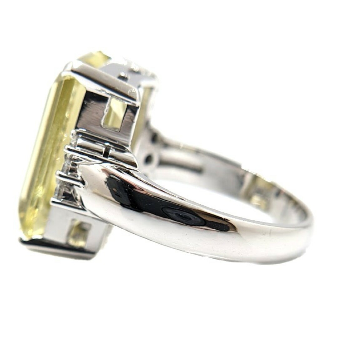 K18　クォーツ×ダイヤモンド リング レディースのアクセサリー(リング(指輪))の商品写真