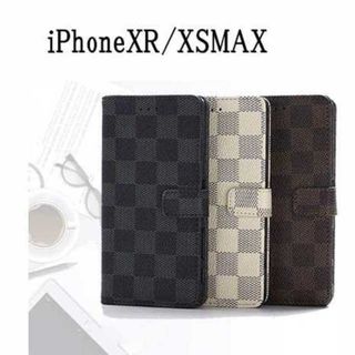 特別SALE！チェック柄 手帳型 iPhoneケース XR/XSMAX 