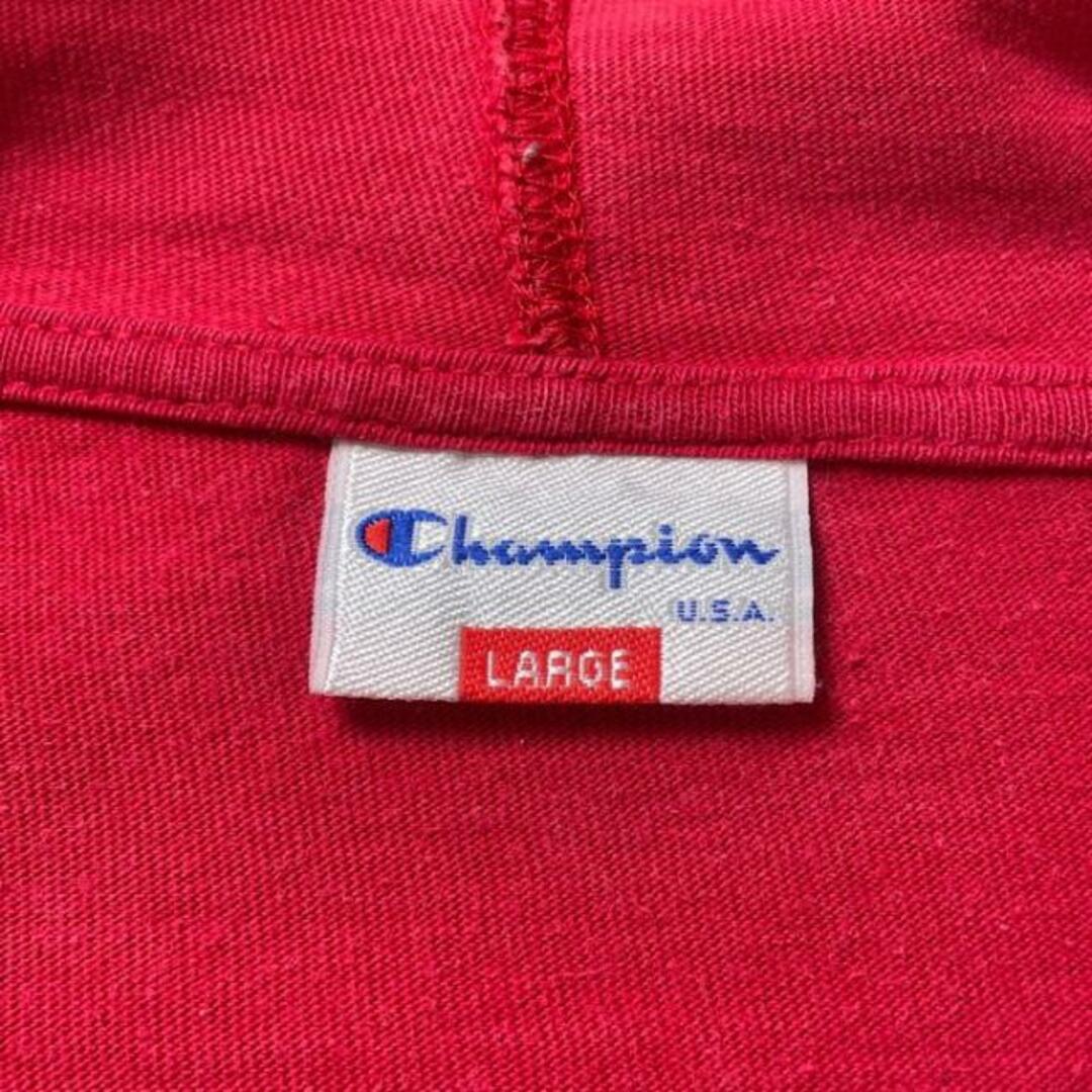 Champion(チャンピオン)の90年代 Champion チャンピオンTシャツ地 パーカー ロンT メンズX相当 レディースのトップス(Tシャツ(長袖/七分))の商品写真