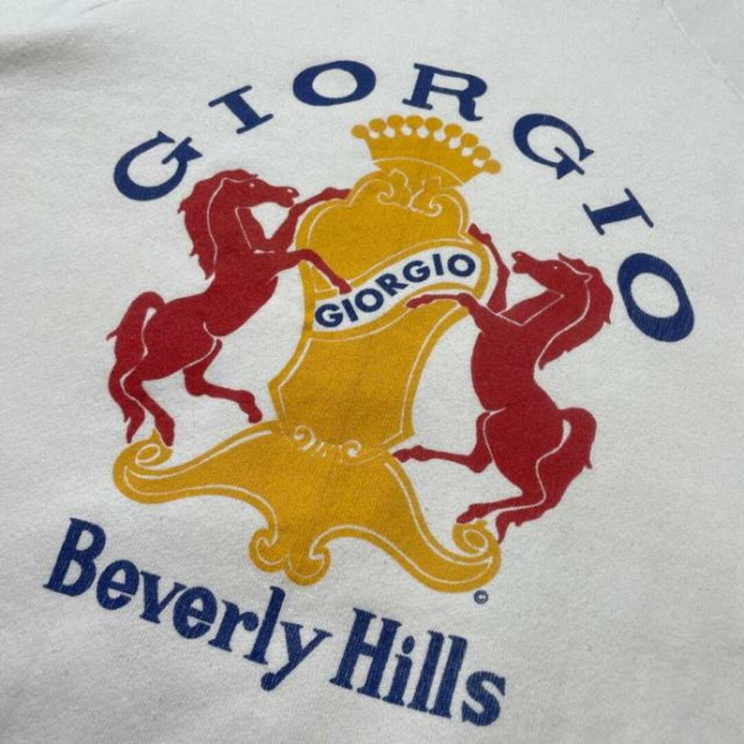 80年代 USA製 GIORGIO BeverlyHills ジョルジオ・ビバリーヒルズ プリントスウェットシャツ メンズXL メンズのトップス(スウェット)の商品写真