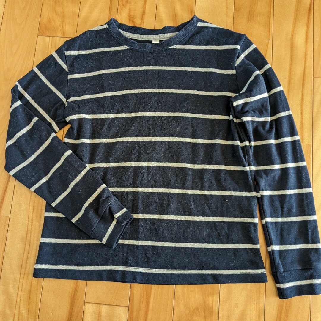 UNIQLO(ユニクロ)の長袖Tシャツ　2枚セット キッズ/ベビー/マタニティのキッズ服男の子用(90cm~)(Tシャツ/カットソー)の商品写真