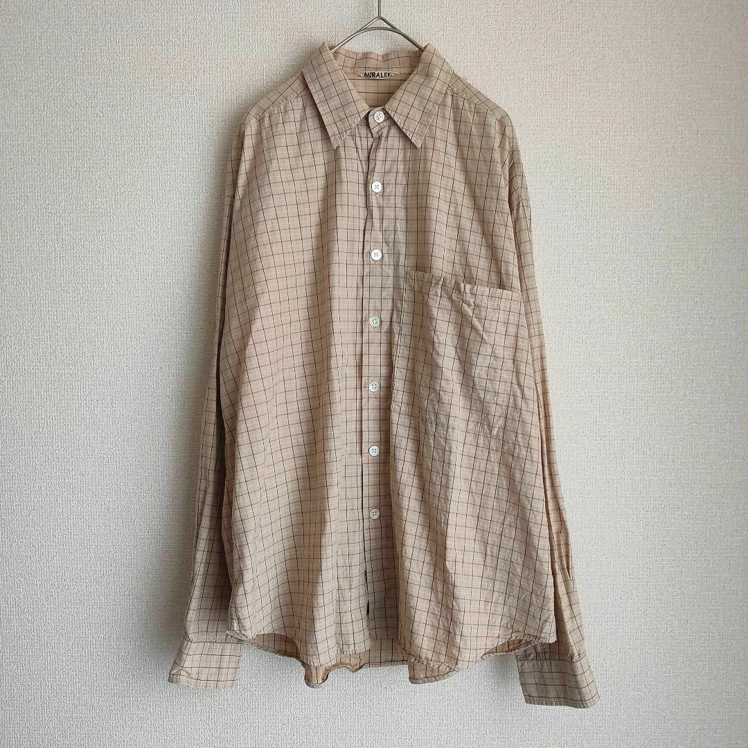 AURALEE(オーラリー)のAURALEE WASHED FINX TWILL BIG SHIRTS メンズのトップス(シャツ)の商品写真